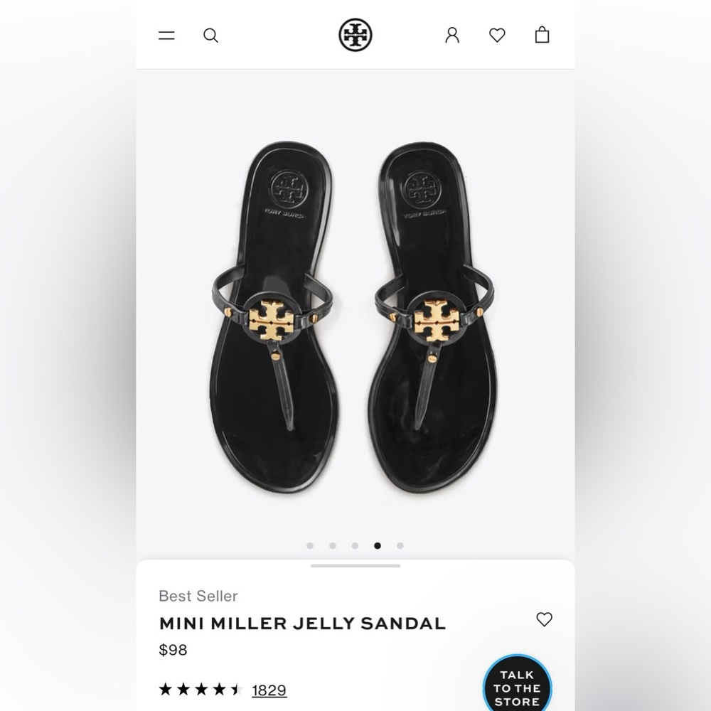 Tory Burch Mini Miller Jelly Sandal